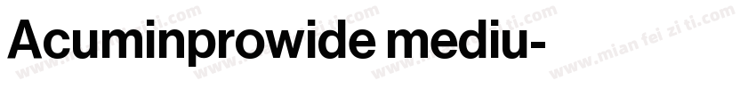 Acuminprowide mediu字体转换